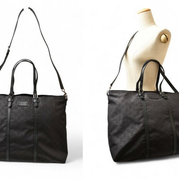 GUCCI Black Leather Shoulder Bag - Picture 3 of 16